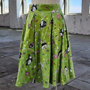 Rare Snow White Stephanie Buscema Disney Print Skirt XL